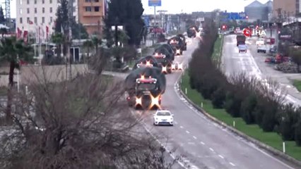 Hatay'dan Suriye Sınırına Tank Sevkiyatı