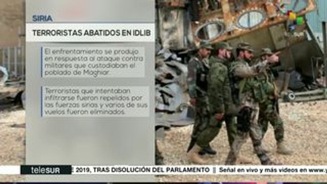 Ejército sirio abate a extremistas en Idlib