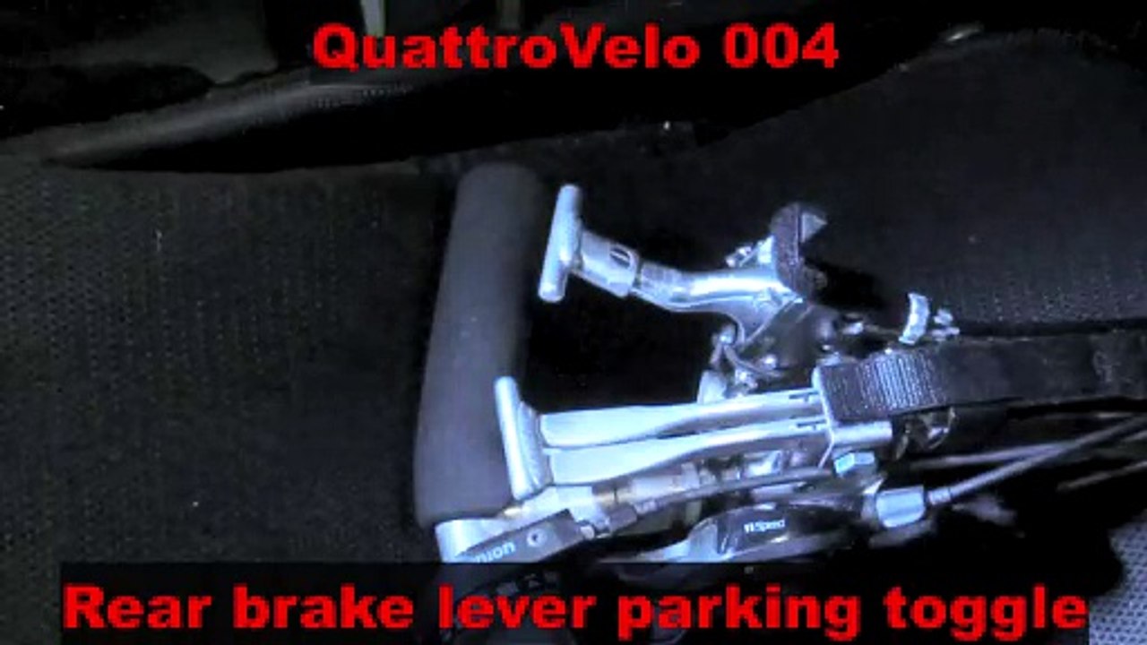 QuattroVelo 004 - Rear brake lever parking toggle