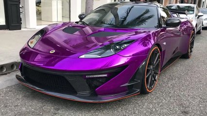 The CRAZIEST modified Lotus Evora driving through Beverly Hills