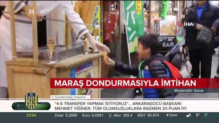 Japonların Maraş dondurmasıyla imtihanı
