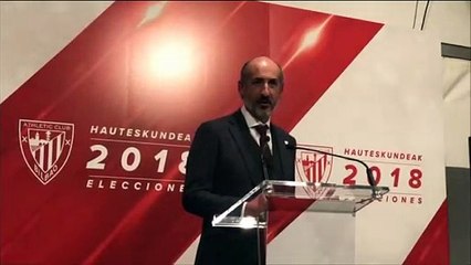 Agradecimiento de Aitor Elizegi en la carpa de la prensa