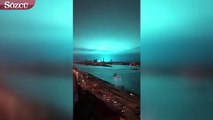 New York’ta korkutan patlama… Gece yarısı gökyüzü masmavi oldu
