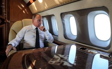 Rusya Devlet Başkanı Putin'in 'Uçan Kremlini'nin İçi İlk Kez Görüntülendi