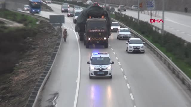 Hatay Sınıra Askeri Sevkiyat