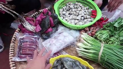 Hữu Bộ - Làm Nồi Cháo Hải Sản Khổng Lồ - Giant Seafood Porridge