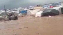 Gaziantep Suriye'de Sel, 70 Bin Kişinin Yaşadığı Çadır Kentleri Vurdu-2
