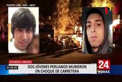 Peruanos mueren en accidente de tránsito en Estados Unidos