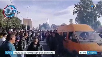 Tunisie : de violents heurts après l'immolation d'un journaliste