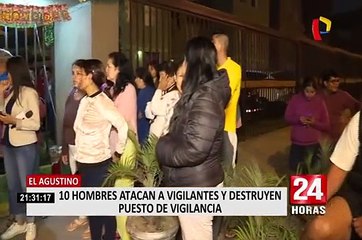 El Agustino: Deprincri investiga destrucción de puesto de vigilancia de condominio