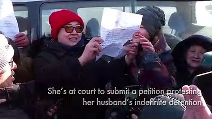 Wife of detained China lawyer barred from handing court petition