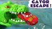 Cars 3 Hot Wheels Gator Escape with Disney Pixar Lightning McQueen and Marvel Avengers 4 Superheroes including Spiderman, The Hot Wheels superheroes must Rescue their friends from a toy monster - A fun toy story race for kids and preschool children