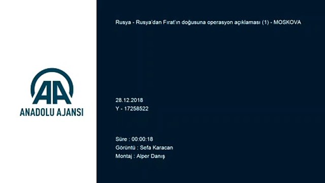 Rusya’dan Fırat’ın doğusuna operasyon açıklaması (1) - MOSKOVA