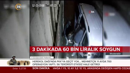 3 dakikada 60 bin liralık soygun