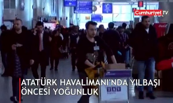 Atatürk Havalimanı’nda yılbaşı öncesi yoğunluk