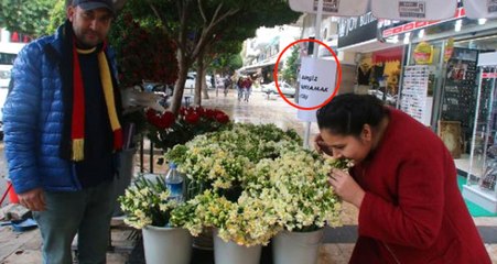 Tezgahına "Nergis Koklamak 1 TL" Yazan Çiçekçinin İşleri 2 Kat Arttı