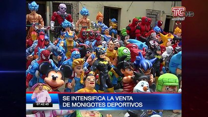 Se intensifica la venta de monigotes deportivos