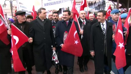 Keçiörenliler Sarıkamış Şehitleri için yürüdü