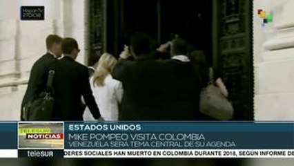Pompeo visitará Colombia con Venezuela como tema central de su agenda