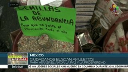 Mexicanos preparan rituales para recibir el año nuevo