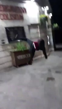 Saut de gymnaste.. Ivre à 3h du matin ? Raté !