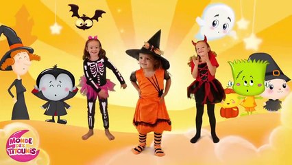 Les roues de l'autobus version Halloween pour les petits - Titounis