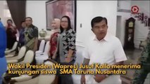 Siswa SMA Taruna Nusantara Wawancara Wakil Presiden Jusuf Kalla