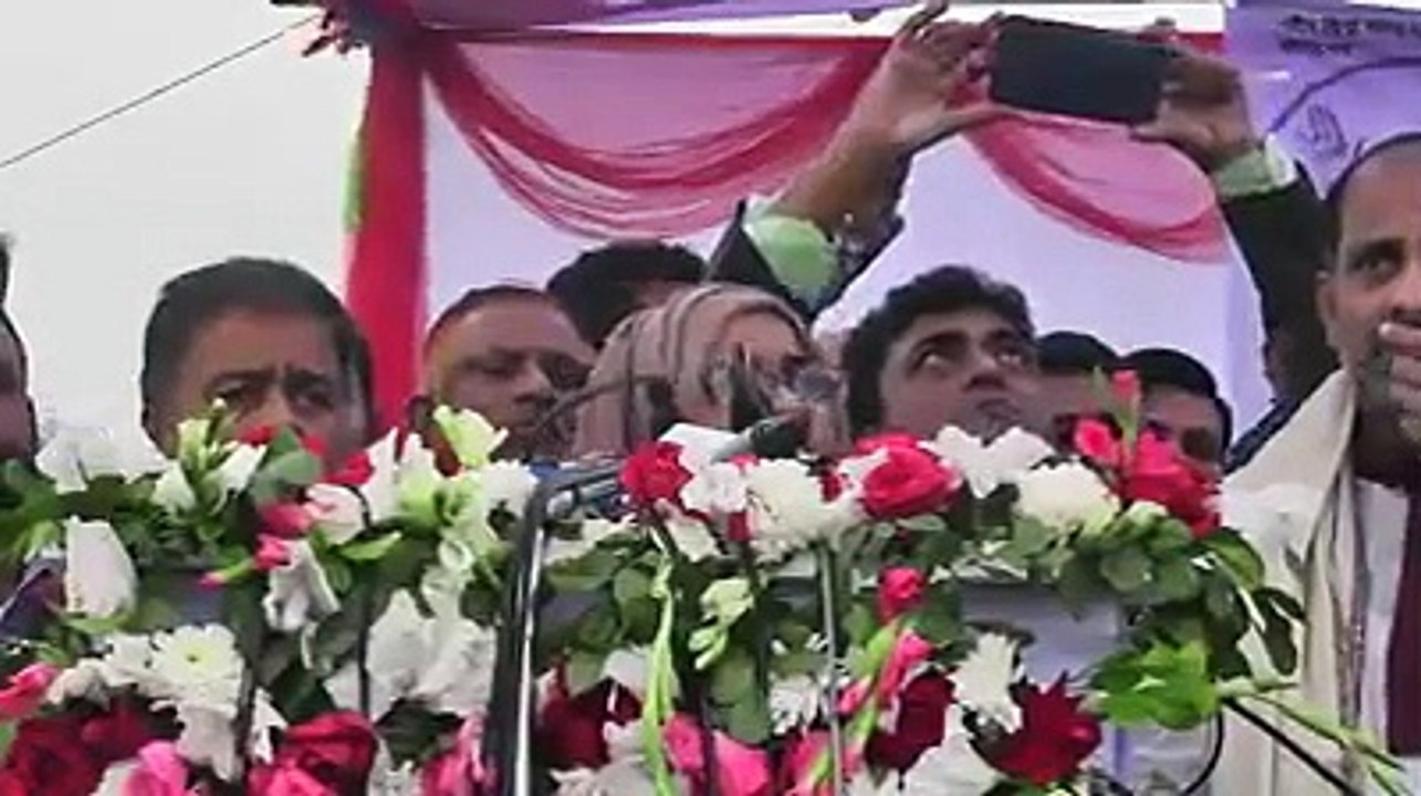 মনিরুল হক চৌধুরীর মেয়ের জ্বালাময়ী বক্তব্য