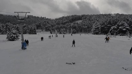 Yalnızçam Dağı'nda Kayak Sezonu Başladı