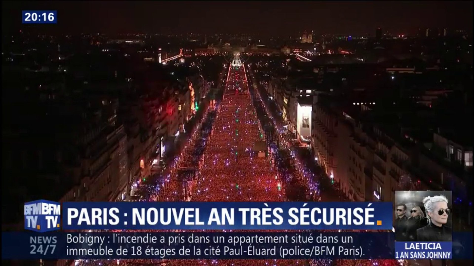 Nouvel An : 12.000 policiers déployés à Paris, les Champs-Élysées