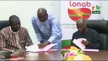 RTB - Signature de la nouvelle convention entre la loterie nationale du Burkina et la radio diffusion du Burkina