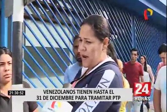 Cientos de venezolanos hacen largas colas para tramitar PTP en penúltimo día de plazo