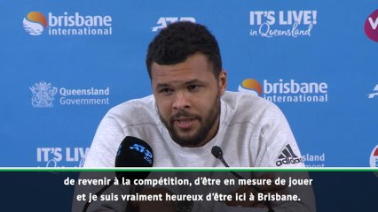 Brisbane - Tsonga : "Excité à l'idée de jouer cette nouvelle saison"
