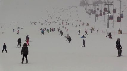 Erciyes'te Kar Kalınlığı 1 Metreye Ulaştı