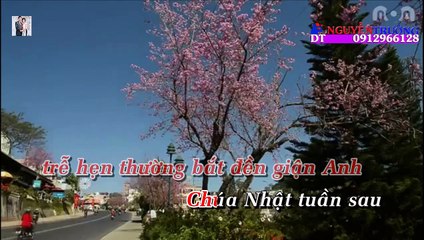 [KARAOKE] Chủ Nhật Buồn - Quang Lập  Lâm Minh Thảo