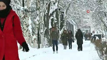 Erzurum'da Kar Yağışı, Buzlanma ve Tipi Etkili Oluyor