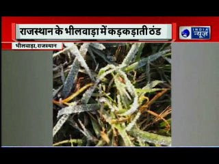 राजस्थान के भीलवाड़ा में कड़कड़ाती ठंड
