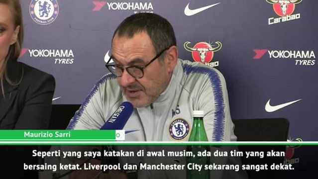 Sarri Tegaskan Bahwa Liverpool atau City Akan Memenangkan Premier League