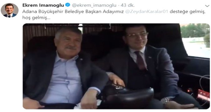 CHP Adana Büyükşehir Belediye Başkan Adayı, Ekrem İmamoğlu'nu Ziyaret Etti