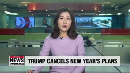 Trump to spend New Year's in Washington D.C. amid partial gov't shutdown