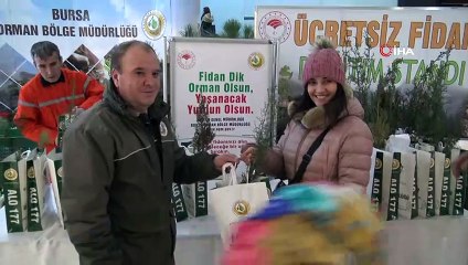 'Yılbaşında ağaç kesme fidan dik' kampanyasına vatandaştan yoğun ilgi