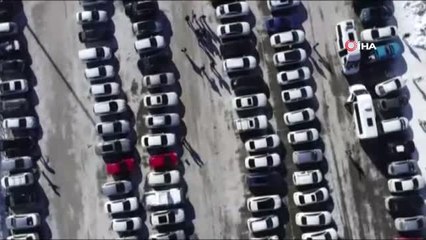 2018'in Son Hafta Sonunda Kayakseverler Erciyes'e Akın Etti
