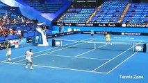 Roger Federer First Practice in Perth 2019