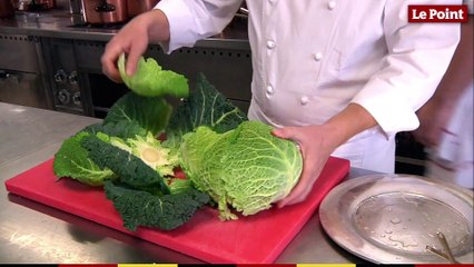 Le sabayon de chou au caviar par Guy Savoy