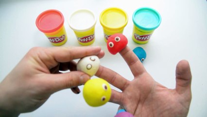 Learn how to make a finger puppet play doh learn colors