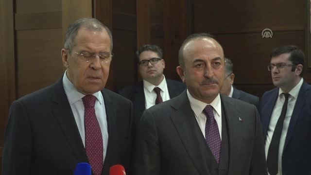 Çavuşoğlu - Lavrov Ortak Basın Toplantısı (2) - Moskova