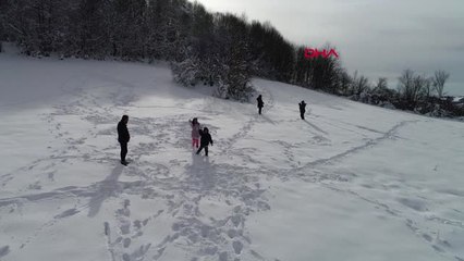 Samsun'da Kartpostallık Kar Manzarası