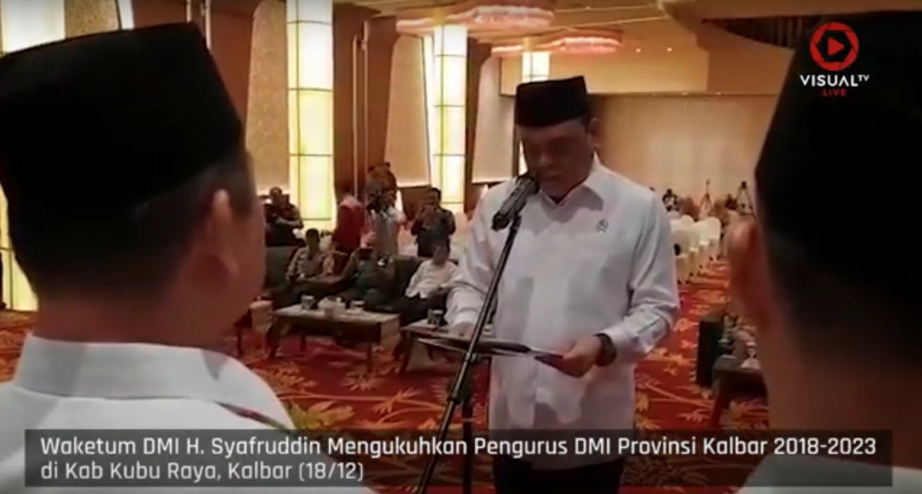 Lantik Pengurus Wilayah Dewan Masjid Kalbar, Syafruddin Berpesan Jaga Netralitas Masjid
