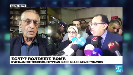 Bomb strikes tourist bus near Egypt's Giza Pyramids