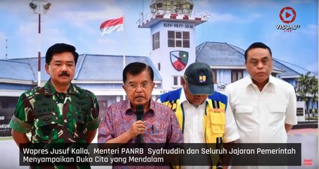 Wapres Jusuf Kalla dan Jajaran Pemerintah Gelar Rapat Penanggulangan Tsunami Selat Sunda